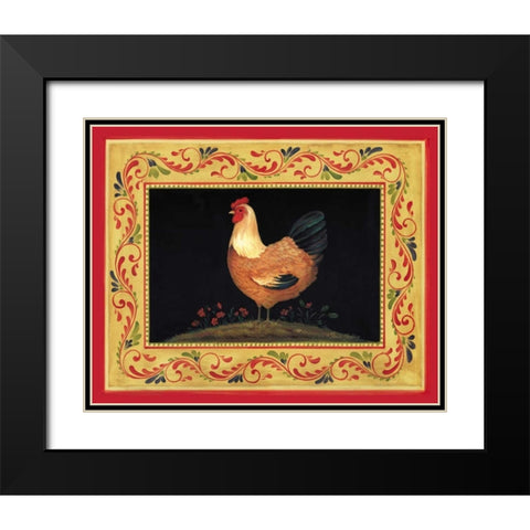 Francesca Black Modern Wood Framed Art Print with Double Matting by Gladding, Pamela