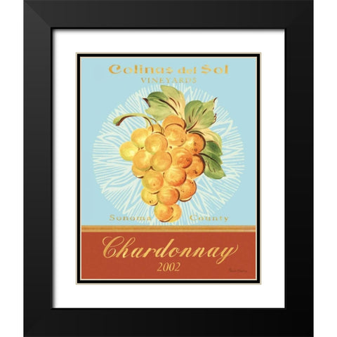 Chardonnay Black Modern Wood Framed Art Print with Double Matting by Gladding, Pamela