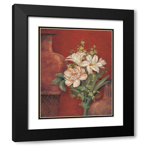 Venetian Chinois II Black Modern Wood Framed Art Print with Double Matting by Gladding, Pamela