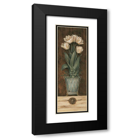 Petit Jardin II Black Modern Wood Framed Art Print with Double Matting by Gladding, Pamela