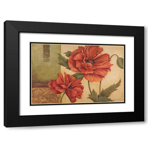 Memories of Sienna I Black Modern Wood Framed Art Print with Double Matting by Gladding, Pamela