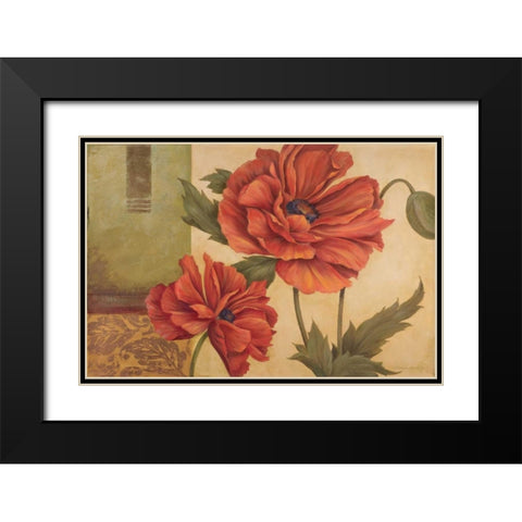 Memories of Sienna I Black Modern Wood Framed Art Print with Double Matting by Gladding, Pamela
