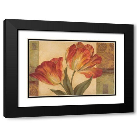 Memories of Sienna II Black Modern Wood Framed Art Print with Double Matting by Gladding, Pamela