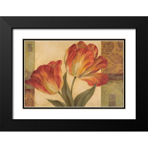 Memories of Sienna II Black Modern Wood Framed Art Print with Double Matting by Gladding, Pamela