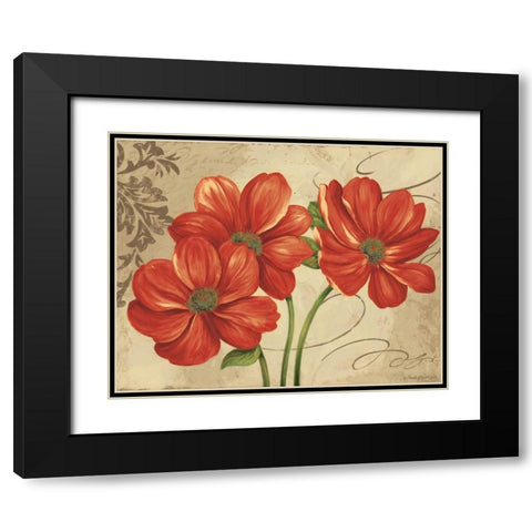 Colori I Black Modern Wood Framed Art Print with Double Matting by Gladding, Pamela