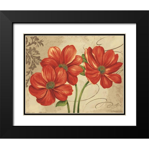 Colori I Black Modern Wood Framed Art Print with Double Matting by Gladding, Pamela