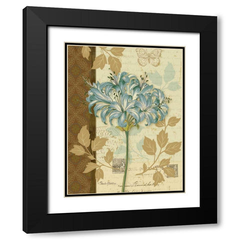 Chelsea Blue I Black Modern Wood Framed Art Print with Double Matting by Gladding, Pamela