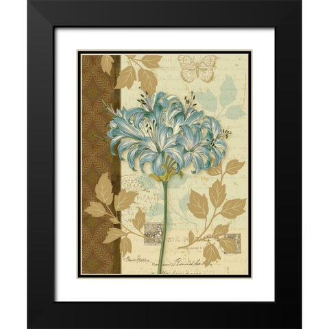 Chelsea Blue I Black Modern Wood Framed Art Print with Double Matting by Gladding, Pamela