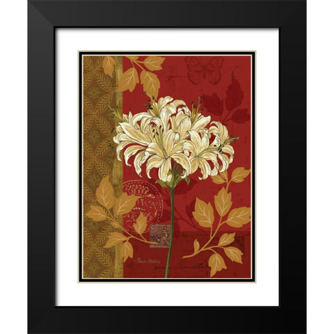 Chelsea Red I Black Modern Wood Framed Art Print with Double Matting by Gladding, Pamela