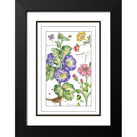 Print Botanical I Black Modern Wood Framed Art Print with Double Matting by Gladding, Pamela