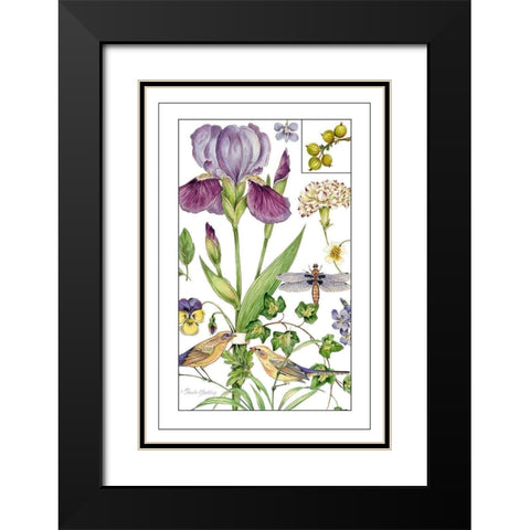 Print Botanical II Black Modern Wood Framed Art Print with Double Matting by Gladding, Pamela