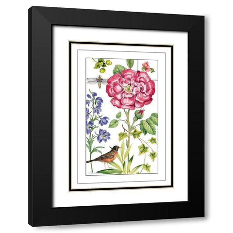 Print Botanical IV Black Modern Wood Framed Art Print with Double Matting by Gladding, Pamela