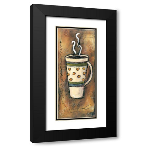 Frappacino Black Modern Wood Framed Art Print with Double Matting by Gamel, Tara