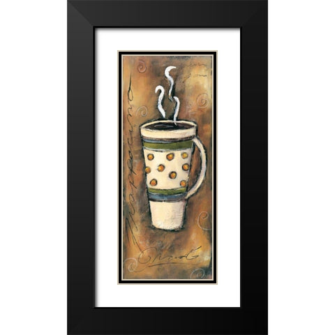 Frappacino Black Modern Wood Framed Art Print with Double Matting by Gamel, Tara