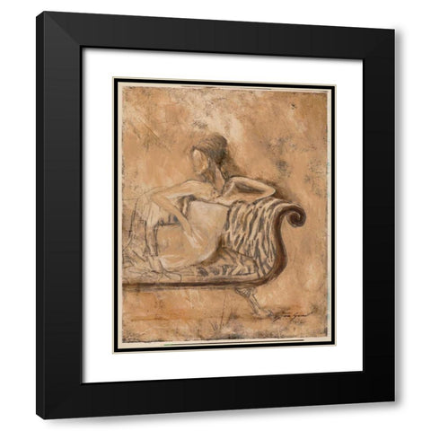 Courtesan II Black Modern Wood Framed Art Print with Double Matting by Gamel, Tara