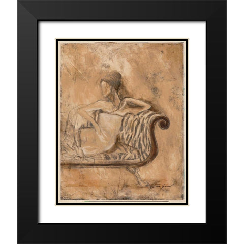 Courtesan II Black Modern Wood Framed Art Print with Double Matting by Gamel, Tara