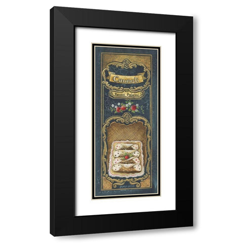 Cannoli Black Modern Wood Framed Art Print with Double Matting by Gorham, Gregory