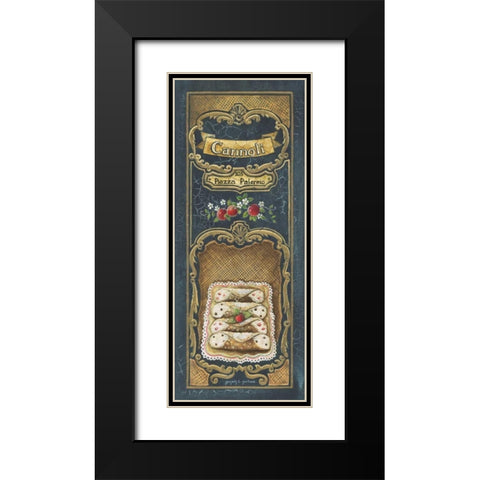 Cannoli Black Modern Wood Framed Art Print with Double Matting by Gorham, Gregory
