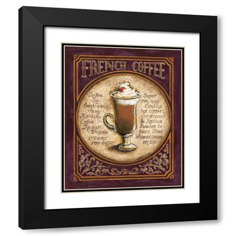 French Coffee Black Modern Wood Framed Art Print with Double Matting by Gorham, Gregory