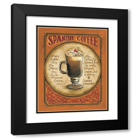 Spanish Coffee Black Modern Wood Framed Art Print with Double Matting by Gorham, Gregory