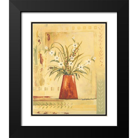 Red Vase Black Modern Wood Framed Art Print with Double Matting by Gorham, Gregory