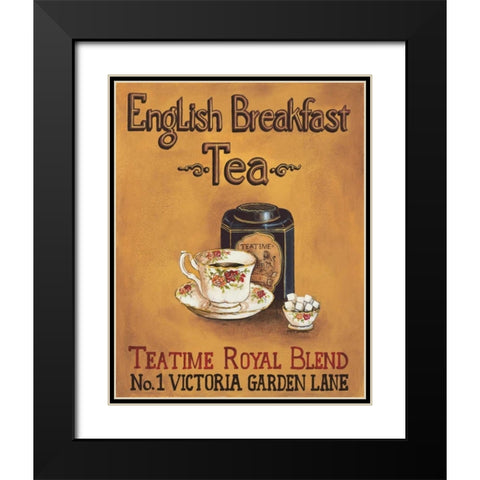English Breakfast Black Modern Wood Framed Art Print with Double Matting by Gorham, Gregory