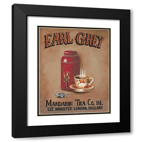 Earl Grey Black Modern Wood Framed Art Print with Double Matting by Gorham, Gregory