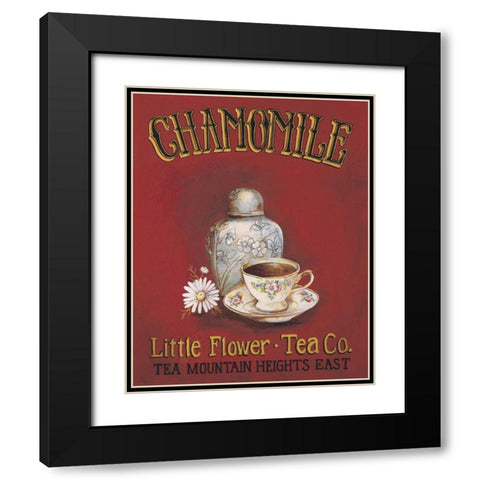 Chamomile Black Modern Wood Framed Art Print with Double Matting by Gorham, Gregory