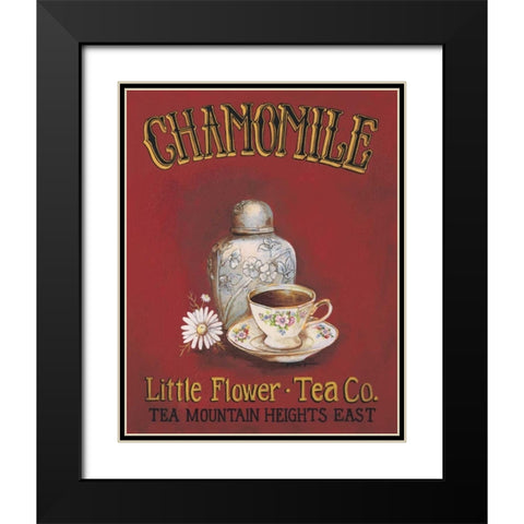 Chamomile Black Modern Wood Framed Art Print with Double Matting by Gorham, Gregory