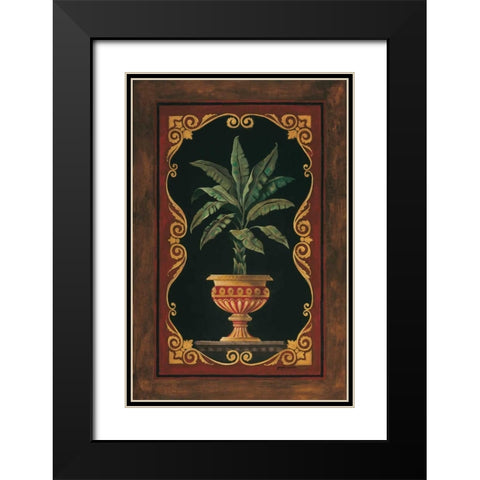 Golden Palm Black Modern Wood Framed Art Print with Double Matting by Gorham, Gregory