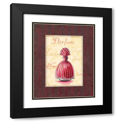 Parfum II Black Modern Wood Framed Art Print with Double Matting by Gorham, Gregory