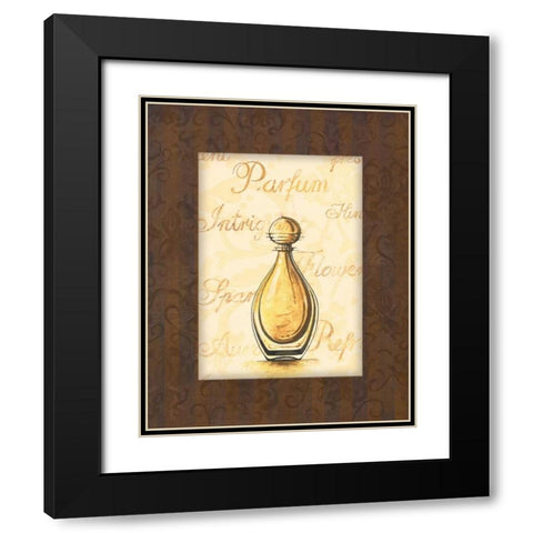 Parfum IV Black Modern Wood Framed Art Print with Double Matting by Gorham, Gregory