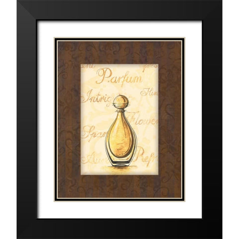 Parfum IV Black Modern Wood Framed Art Print with Double Matting by Gorham, Gregory