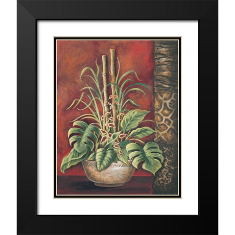 Exotic Tropical II Black Modern Wood Framed Art Print with Double Matting by Gorham, Gregory