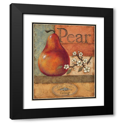 Pear Crate Black Modern Wood Framed Art Print with Double Matting by Gorham, Gregory
