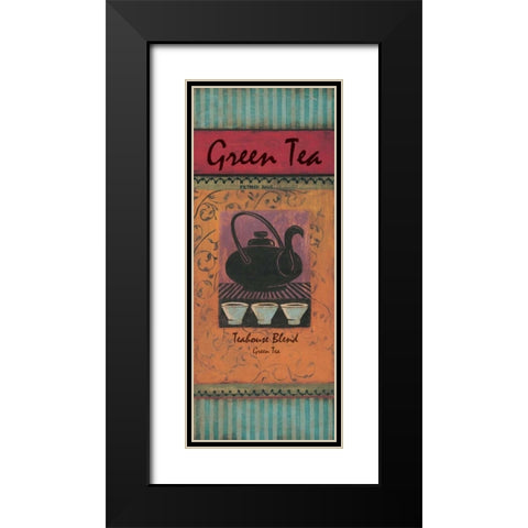 Green Tea Black Modern Wood Framed Art Print with Double Matting by Gorham, Gregory