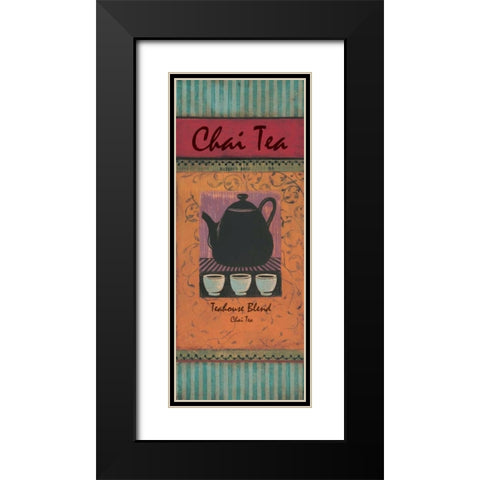 Chai Tea Black Modern Wood Framed Art Print with Double Matting by Gorham, Gregory