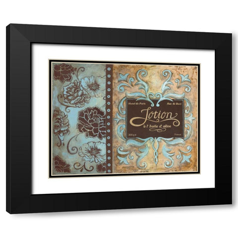 Lotion de Paris Black Modern Wood Framed Art Print with Double Matting by Gorham, Gregory