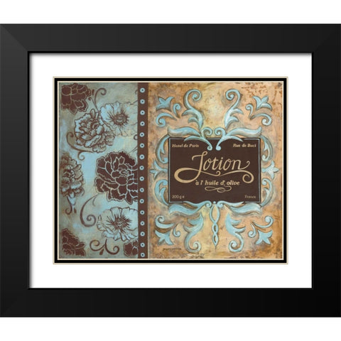 Lotion de Paris Black Modern Wood Framed Art Print with Double Matting by Gorham, Gregory