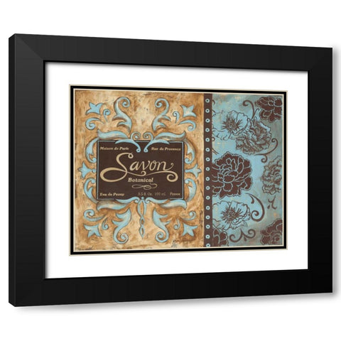 Savon de Paris Black Modern Wood Framed Art Print with Double Matting by Gorham, Gregory