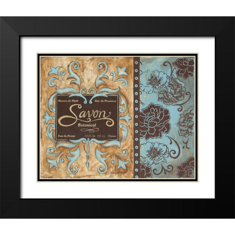 Savon de Paris Black Modern Wood Framed Art Print with Double Matting by Gorham, Gregory