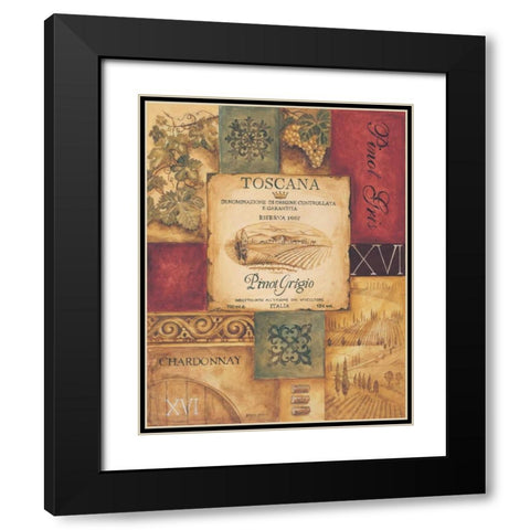 Wine Country I Black Modern Wood Framed Art Print with Double Matting by Gorham, Gregory