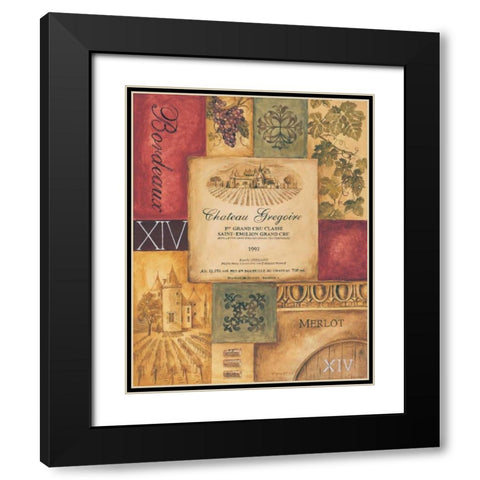 Wine Country II Black Modern Wood Framed Art Print with Double Matting by Gorham, Gregory