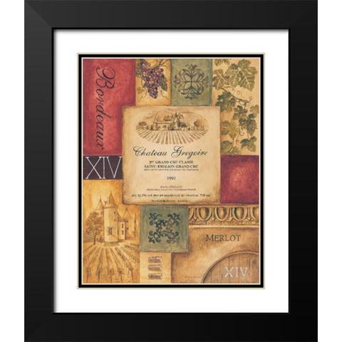 Wine Country II Black Modern Wood Framed Art Print with Double Matting by Gorham, Gregory