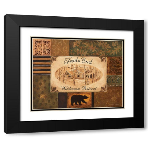 Trails End Black Modern Wood Framed Art Print with Double Matting by Gorham, Gregory