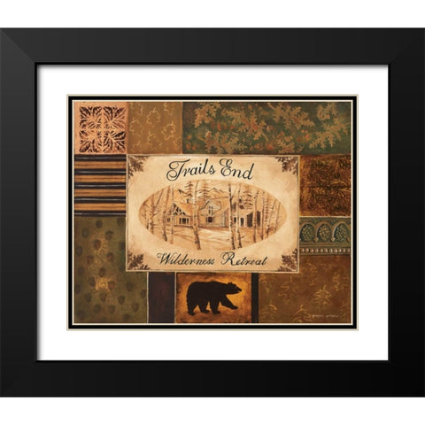 Trails End Black Modern Wood Framed Art Print with Double Matting by Gorham, Gregory