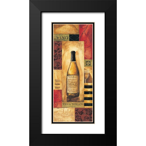 Villa Toscano Panel Black Modern Wood Framed Art Print with Double Matting by Gorham, Gregory