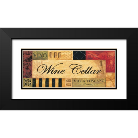 Wine Cellar Black Modern Wood Framed Art Print with Double Matting by Gorham, Gregory