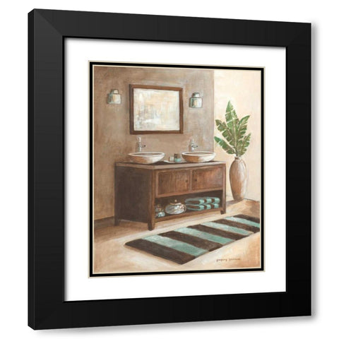 Bath Still Life I Black Modern Wood Framed Art Print with Double Matting by Gorham, Gregory