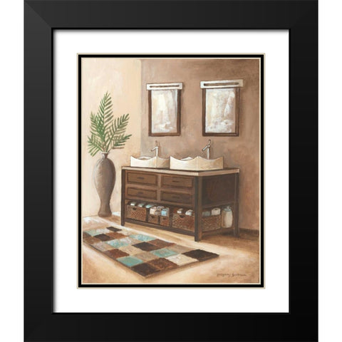 Bath Still Life II Black Modern Wood Framed Art Print with Double Matting by Gorham, Gregory